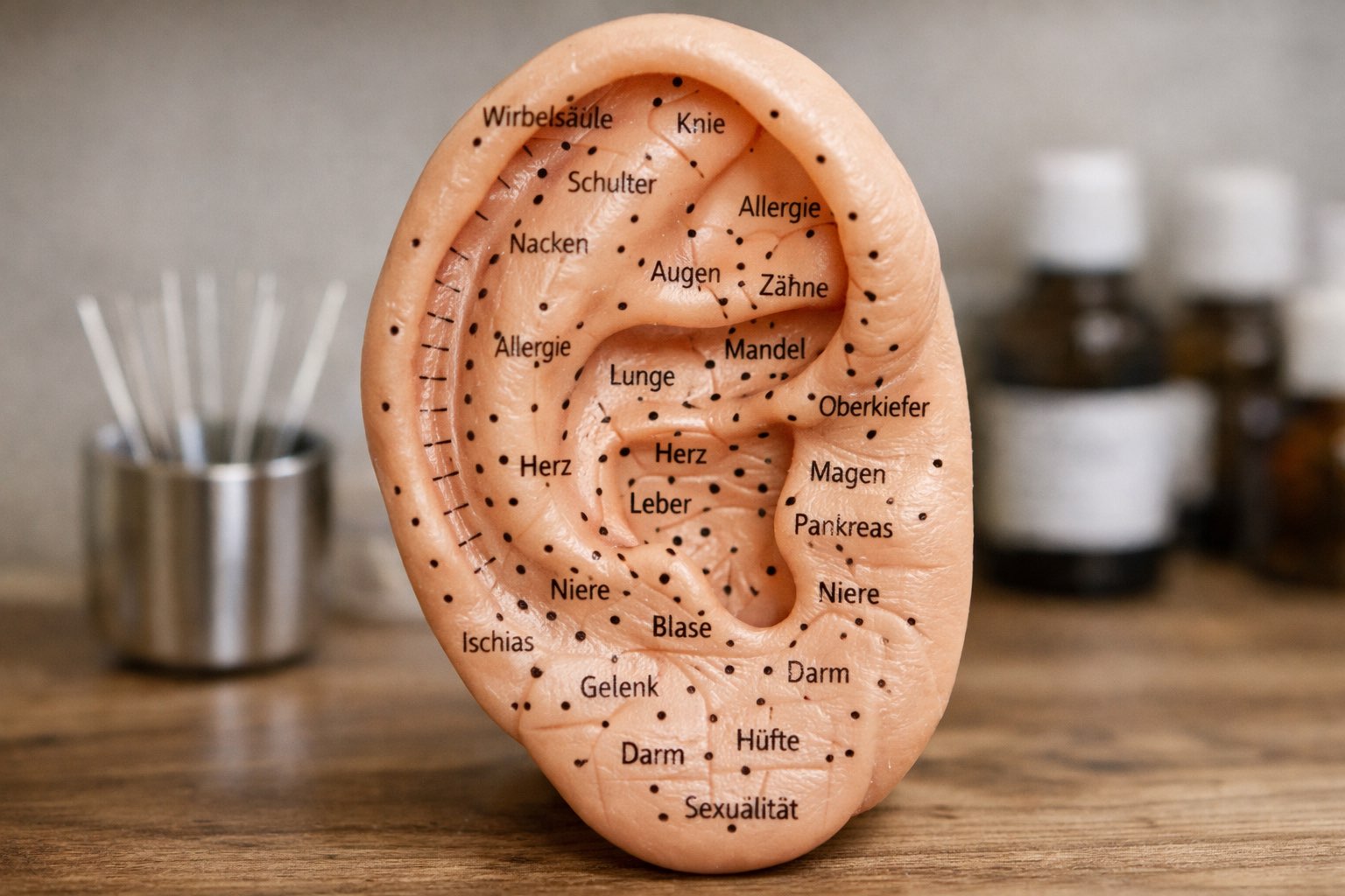 Ohrakupunktur - Behandlung über Punkte am Ohr